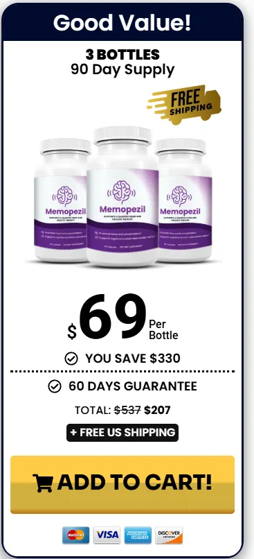 Memopezil three bottles order